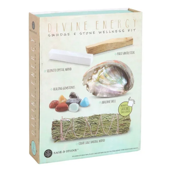 New Divine Energy Smudge and Stone Wellness Kit - Picture 4 of 5